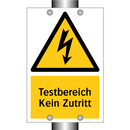 Testbereich Kein Zutritt