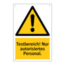 Testbereich! Nur autorisiertes Personal.