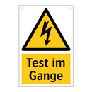 Test im Gange