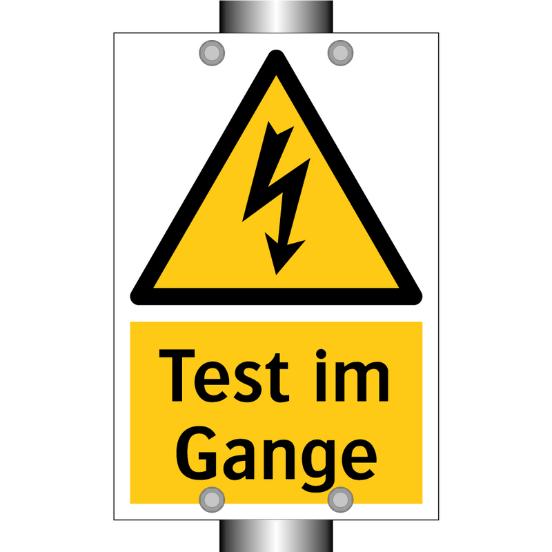 Test im Gange