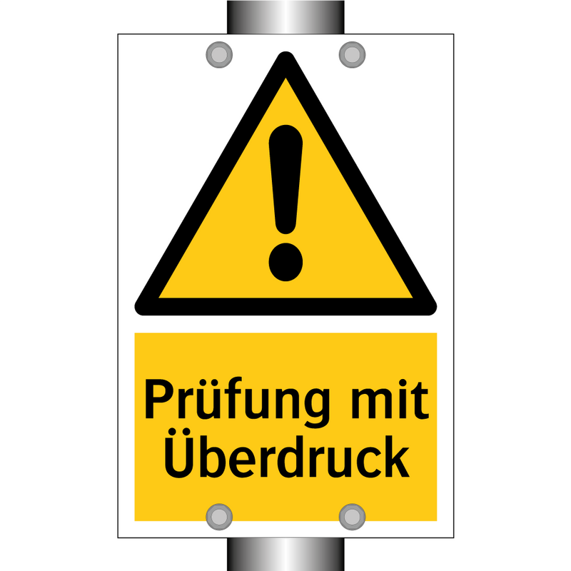 Prüfung mit Überdruck