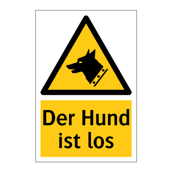 Der Hund ist los