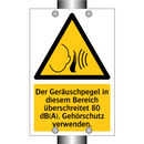 Der Geräuschpegel in diesem Bereich überschreitet 80 dB(A). Gehörschutz verwenden.