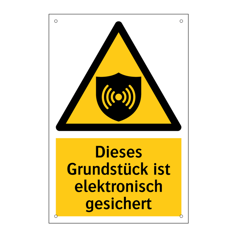 Dieses Grundstück ist elektronisch gesichert