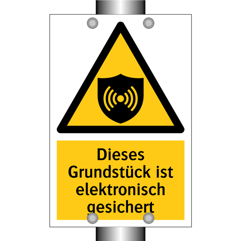 Dieses Grundstück ist elektronisch gesichert