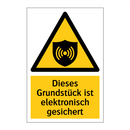 Dieses Grundstück ist elektronisch gesichert