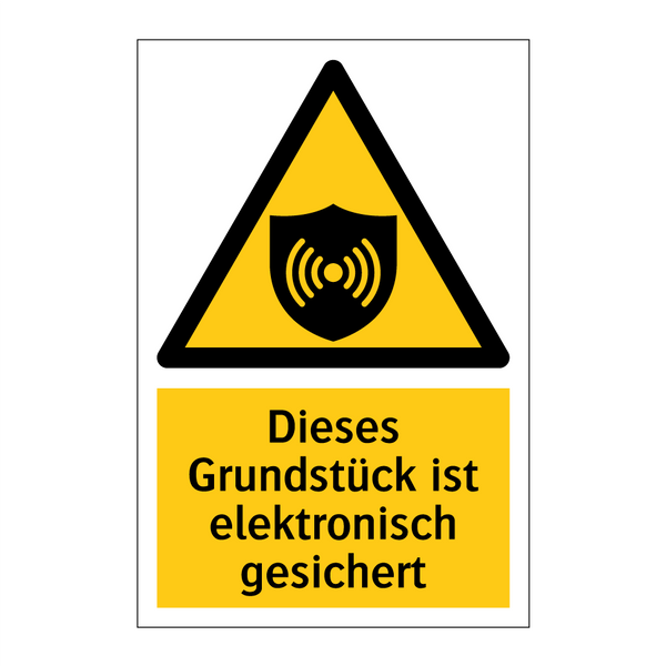 Dieses Grundstück ist elektronisch gesichert