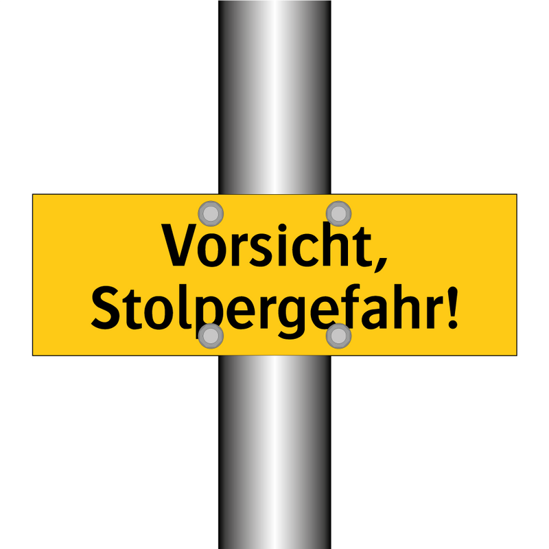 Vorsicht, Stolpergefahr!