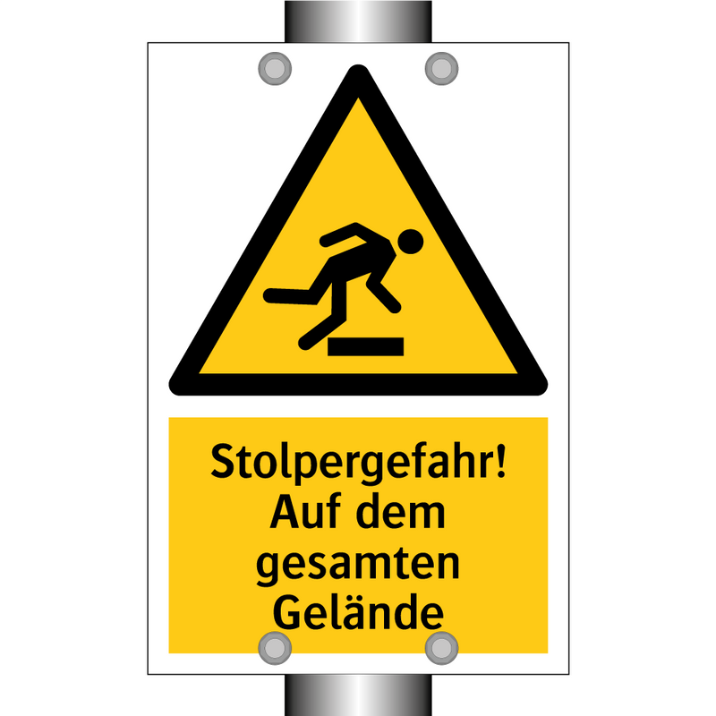 Stolpergefahr! Auf dem gesamten Gelände