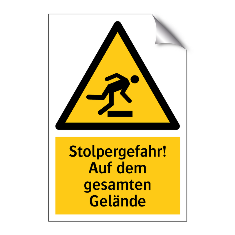 Stolpergefahr! Auf dem gesamten Gelände