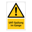 UHT-Spülung im Gange