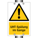 UHT-Spülung im Gange