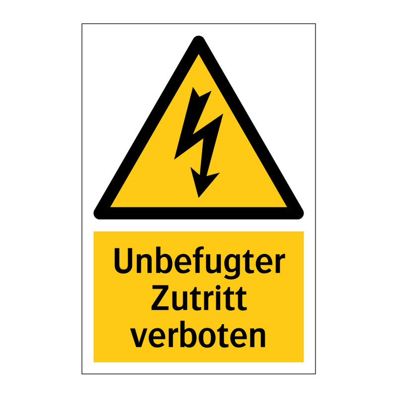 Unbefugter Zutritt verboten