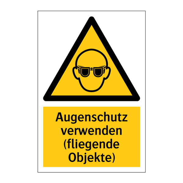 Augenschutz verwenden (fliegende Objekte)