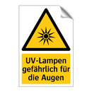 UV-Lampen gefährlich für die Augen