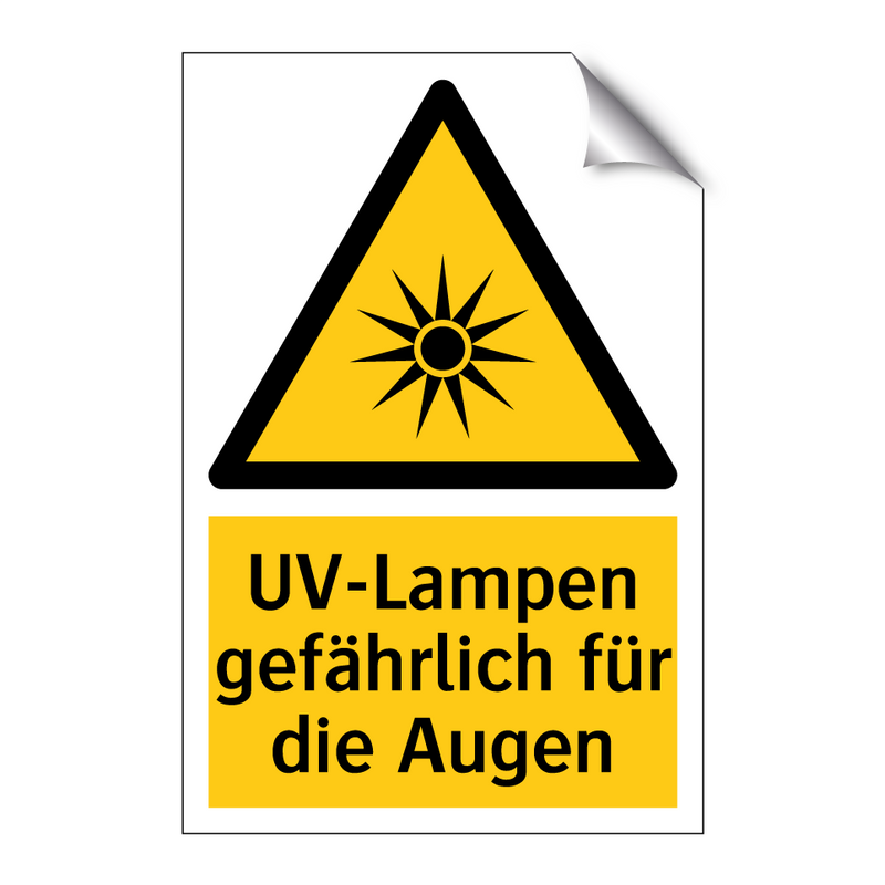 UV-Lampen gefährlich für die Augen