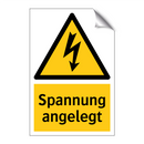 Spannung angelegt