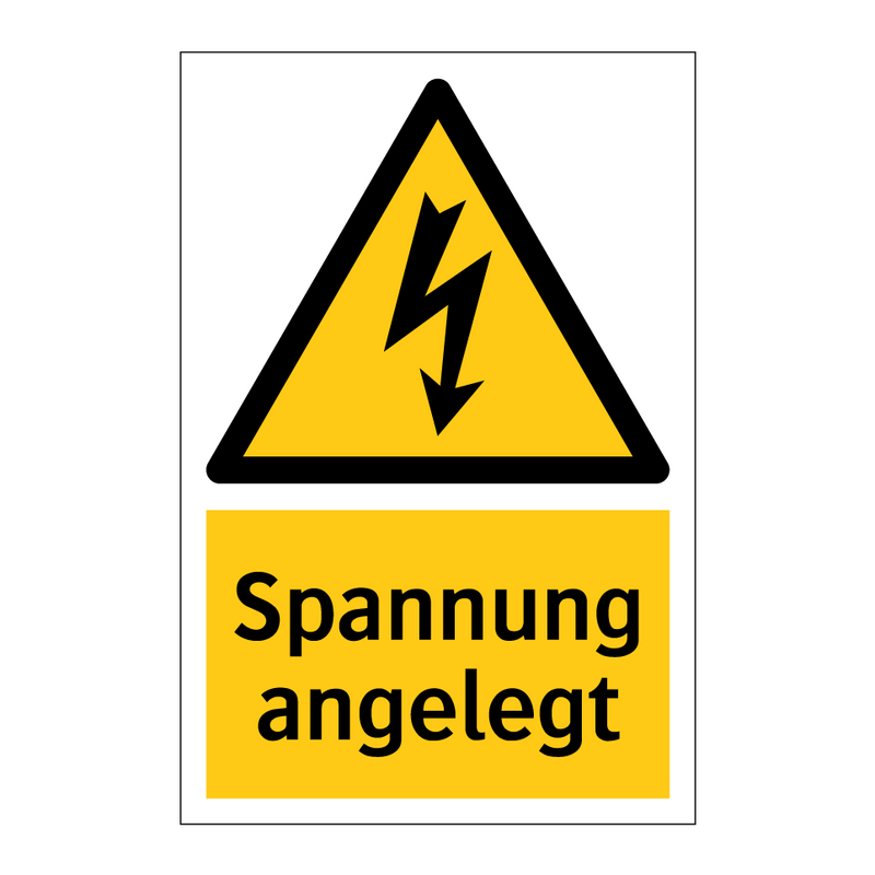 Spannung angelegt