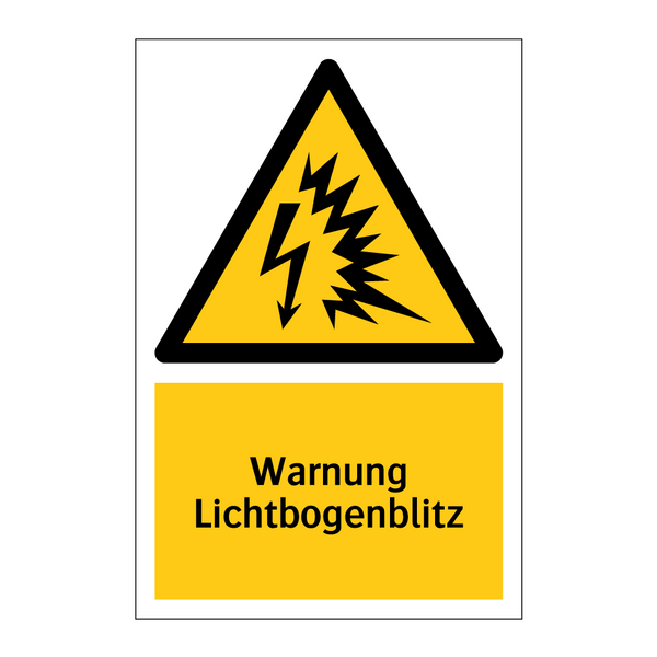 Warnung Lichtbogenblitz