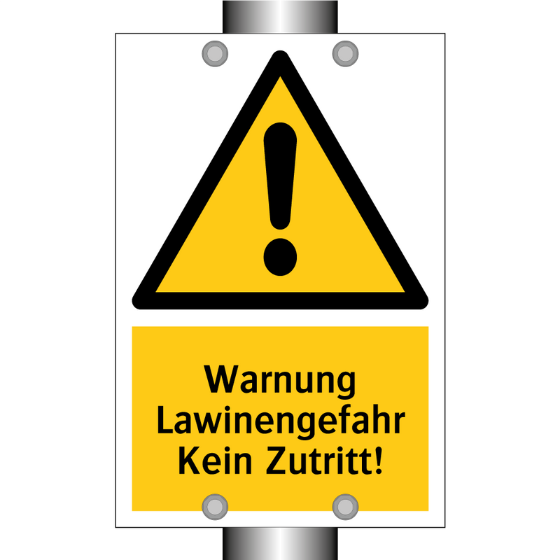 Warnung Lawinengefahr Kein Zutritt!