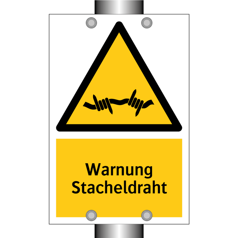 Warnung Stacheldraht