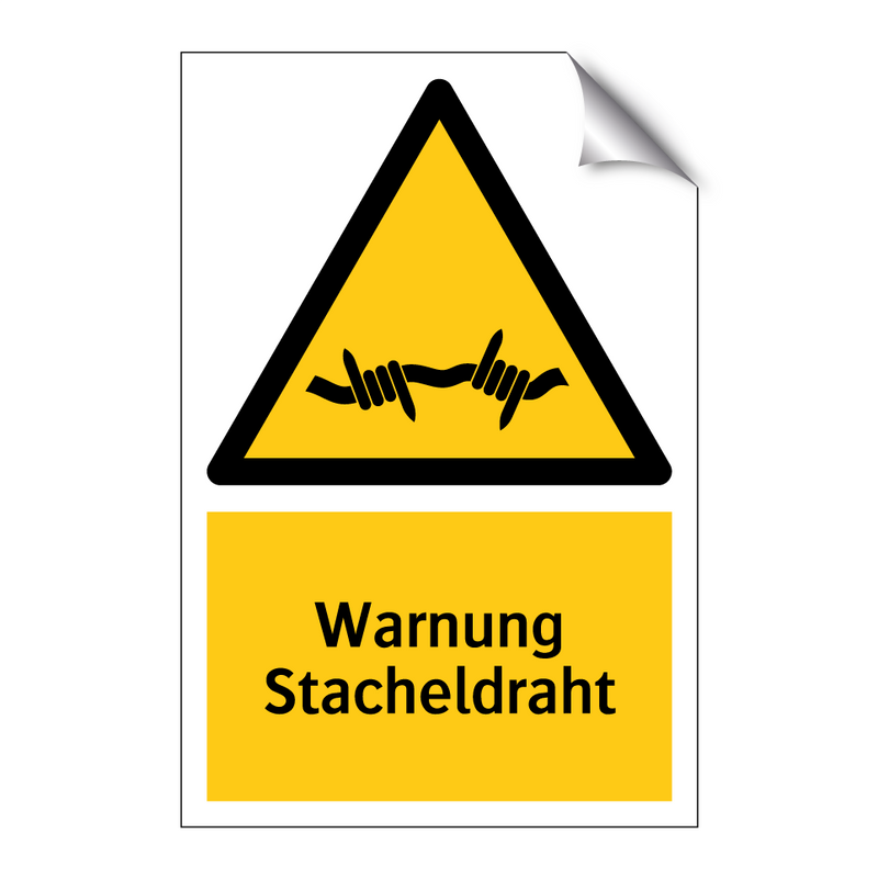Warnung Stacheldraht