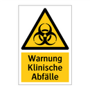 Warnung Klinische Abfälle