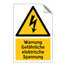 Warnung Gefährliche elektrische Spannung