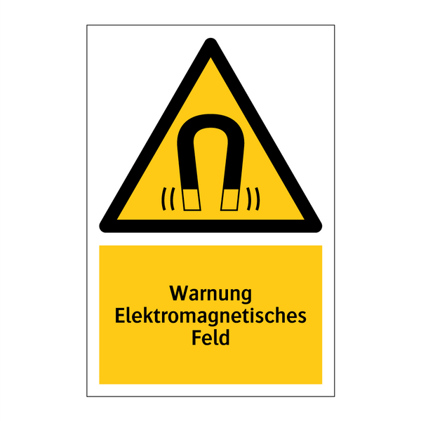 Warnung Elektromagnetisches Feld