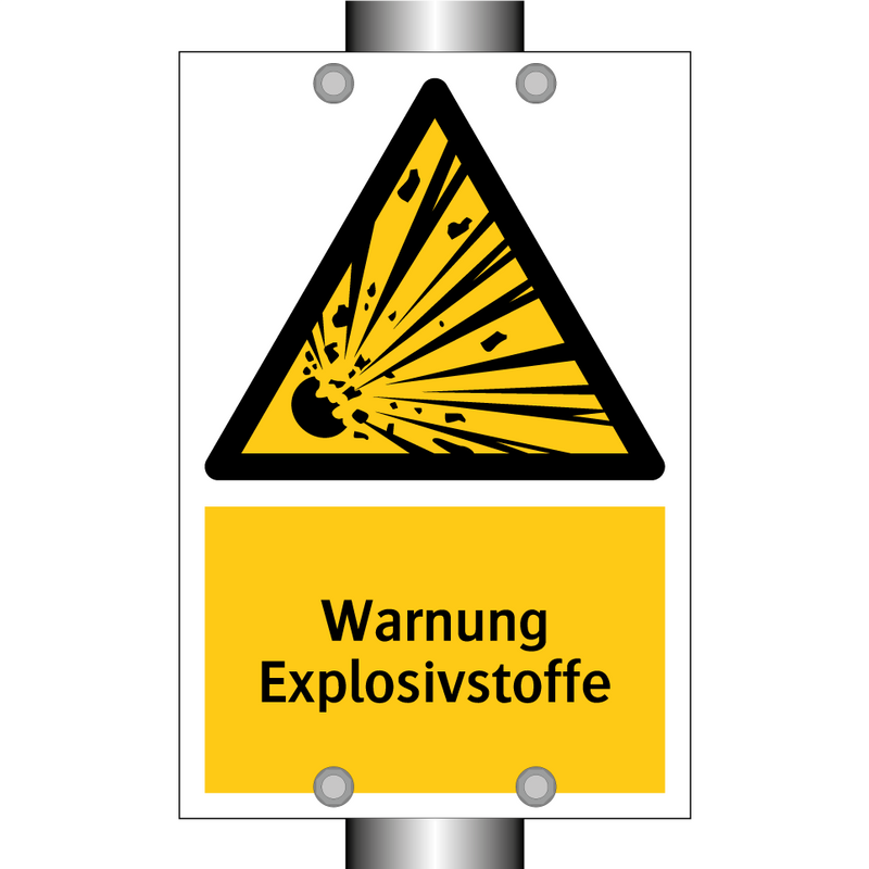Warnung Explosivstoffe