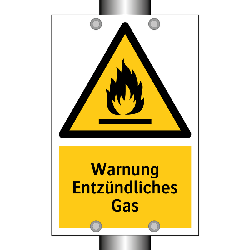 Warnung Entzündliches Gas