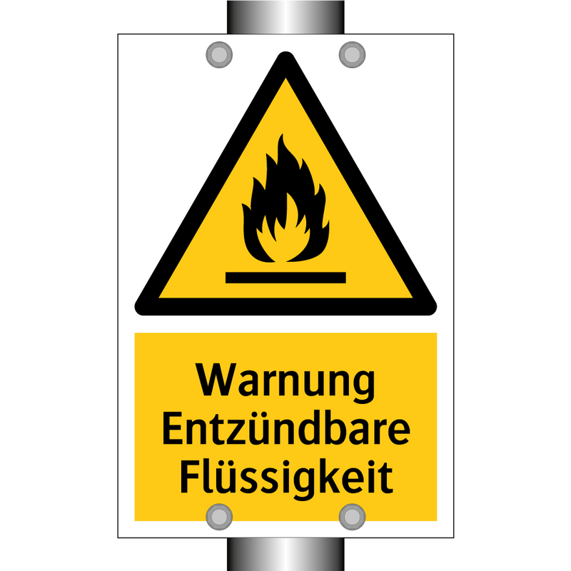 Warnung Entzündbare Flüssigkeit