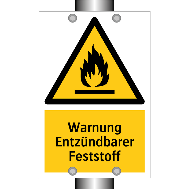 Warnung Entzündbarer Feststoff
