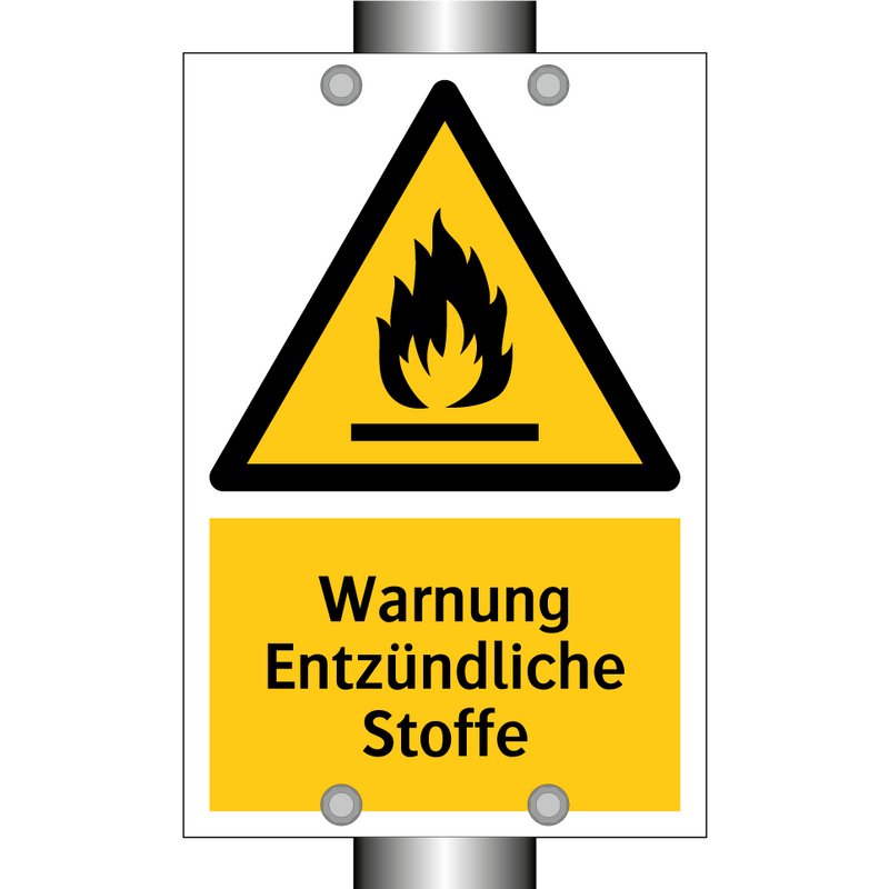 Warnung Entzündliche Stoffe