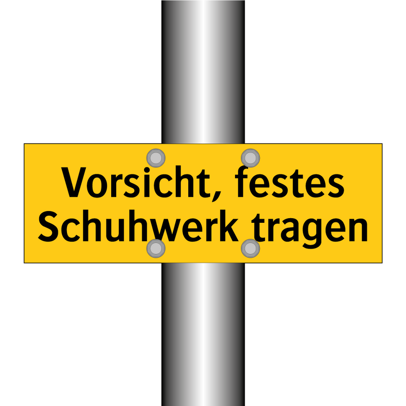 Vorsicht, festes Schuhwerk tragen