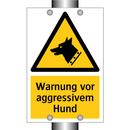 Warnung vor aggressivem Hund