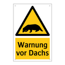 Warnung vor Dachs