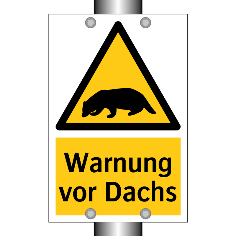 Warnung vor Dachs