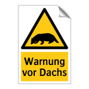 Warnung vor Dachs
