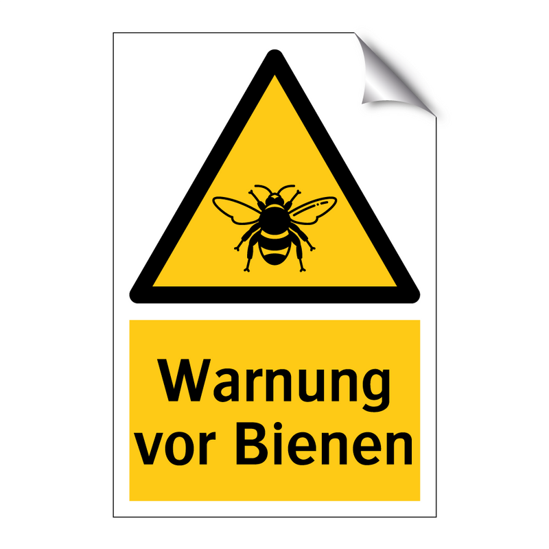 Warnung vor Bienen