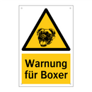 Warnung für Boxer