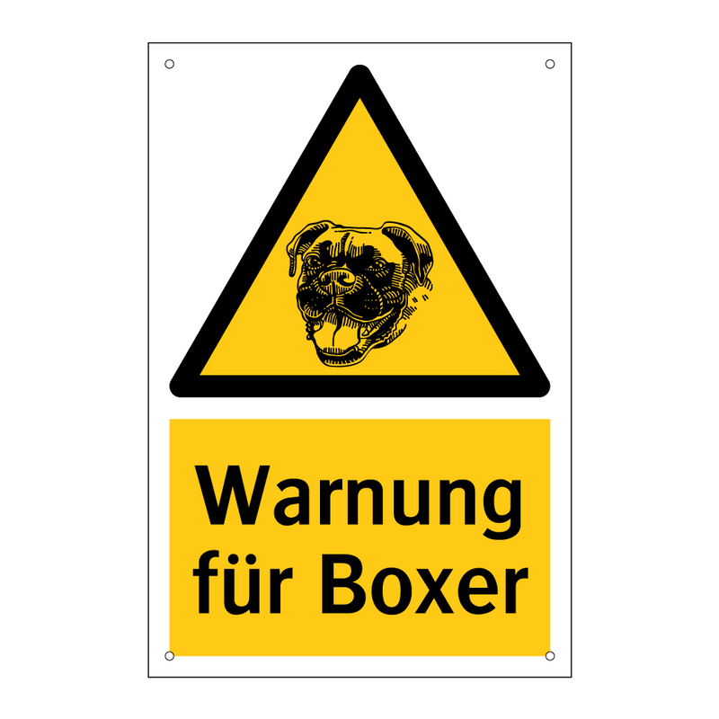 Warnung für Boxer