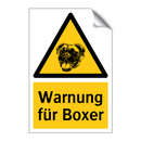 Warnung für Boxer