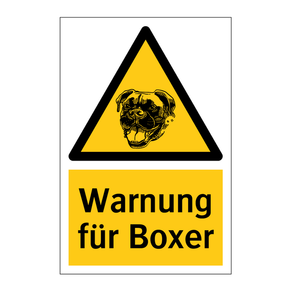Warnung für Boxer