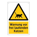 Warnung vor frei laufenden Katzen