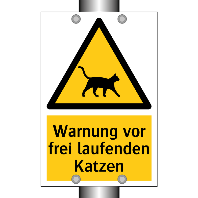 Warnung vor frei laufenden Katzen