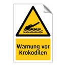 Warnung vor Krokodilen