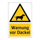 Warnung vor Dackel