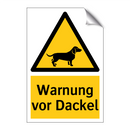 Warnung vor Dackel