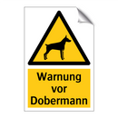 Warnung vor Dobermann